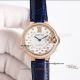 Replica Cartier Blue Balloon White Face Rose Gold Bezel Blue Leather Strap Watch (5)_th.jpg